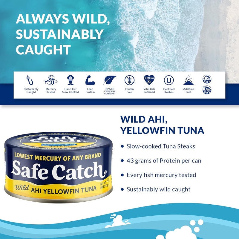 Safe Catch Wild Ahi Tuna, Pack of 6 - Image 2